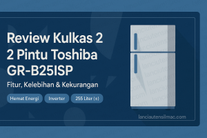 Review Kulkas 2 Pintu Toshiba GR-B25ISP